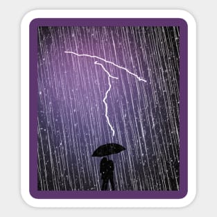 Purple Rain Sticker